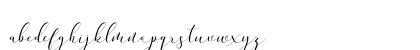 Andieny Regular Lowercase Preview