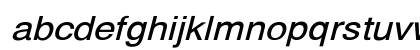 HelveticaExtObl-Normal Regular Lowercase Preview