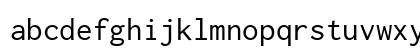 Inconsolata Regular Lowercase Preview