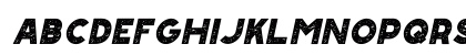 Road Summer Italic Regular Lowercase Preview