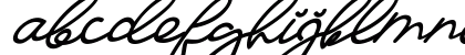 Ma Fille Slant Italic Lowercase Preview