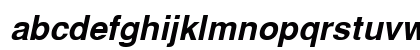 VNI Helve BoldItalic Lowercase Preview