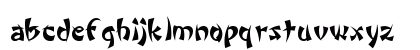 Wonton by Da Font Mafia Lowercase Preview