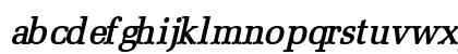 BidRoman BoldItalic Lowercase Preview