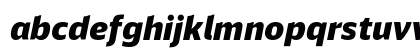 DB Sans Alternate Black Italic Lowercase Preview