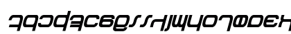 Betazed Bold Italic Lowercase Preview