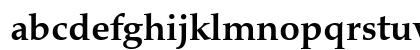 Palatino eText Bold Lowercase Preview