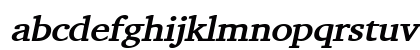 ChallengeWide BoldItalic Lowercase Preview