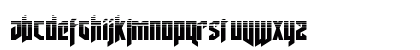 Deathshead Halftone Regular Lowercase Preview