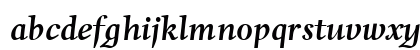 Whitenights LT Std BoldIt Regular Lowercase Preview