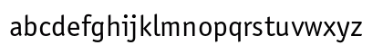 OfficinaSansBookC Regular Lowercase Preview