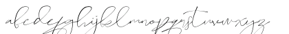 Sameday Signature Regular Lowercase Preview