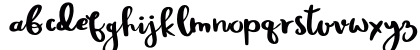 Rheydo Regular Lowercase Preview