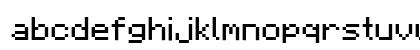 Minecraft Seven Regular Lowercase Preview