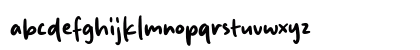 Back Dream Regular Lowercase Preview