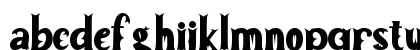 Zombie Christmas Regular Lowercase Preview