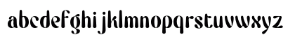 Berryfold PERSONAL USE Regular Lowercase Preview