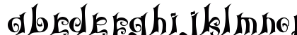 Black Silent Regular Lowercase Preview
