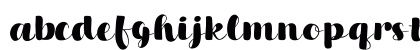 Bubble West Regular Lowercase Preview
