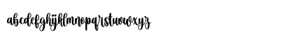 Christmas Ambience Regular Lowercase Preview