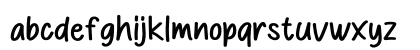 Comic Real Regular Lowercase Preview