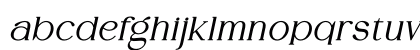 DENOVA Bold Italic Lowercase Preview
