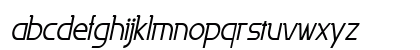 Persia Condensed Italic Lowercase Preview