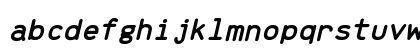 Brass Mono Bold Italic Lowercase Preview