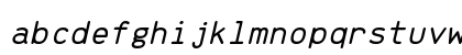 Brass Mono Italic Lowercase Preview