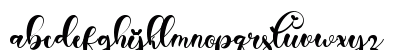 Christmas Aesthetic Regular Lowercase Preview