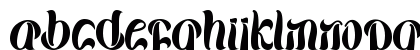 Dark Sunder Regular Lowercase Preview