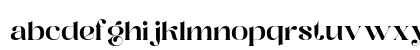 Distrela Demo Regular Lowercase Preview