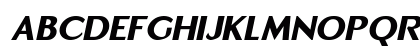 Emerald Crown Bold Italic Lowercase Preview