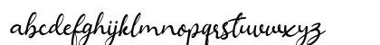 Angelina Malika Personal Use Regular Lowercase Preview