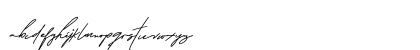 Emilone Ricta Regular Lowercase Preview
