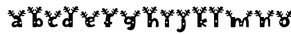 Frosty Faktur Deer Regular Lowercase Preview