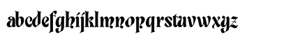 Guthen Delima Regular Lowercase Preview