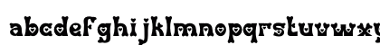 Heart Fade Regular Lowercase Preview