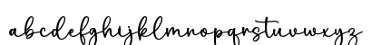 Keshia Regular Lowercase Preview