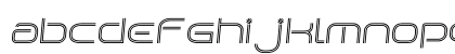 Matrix Pulse Slant Regular Lowercase Preview