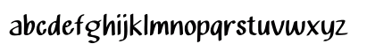Mobil Cartoon Regular Lowercase Preview