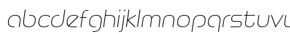 Metropia Light Italic Lowercase Preview
