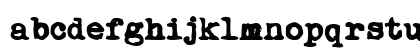 My Underwood Pro Bold Lowercase Preview
