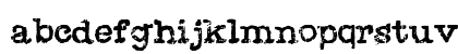 Painful Typewriter Regular Lowercase Preview