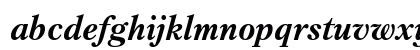 PetersburgCTT BoldItalic Lowercase Preview