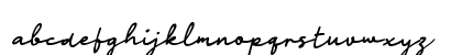 Pabeanya Script Regular Lowercase Preview