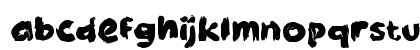 Pabes Regular Lowercase Preview