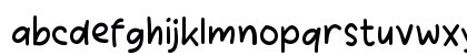 Pabuse Regular Lowercase Preview