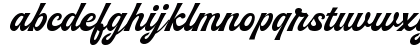 Peach Club Script Regular Lowercase Preview