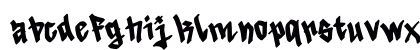 Quick Brick Regular Lowercase Preview